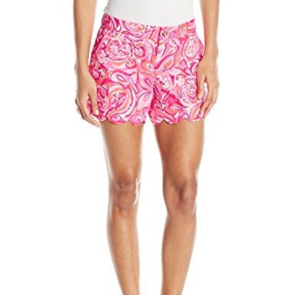 nwt lilly pulitzer buttercup short in mango salsa